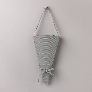 Hearth & Hand Magnolia Ticking Stripe‎ Flower Bouquet Tote Gray/Cream - Target